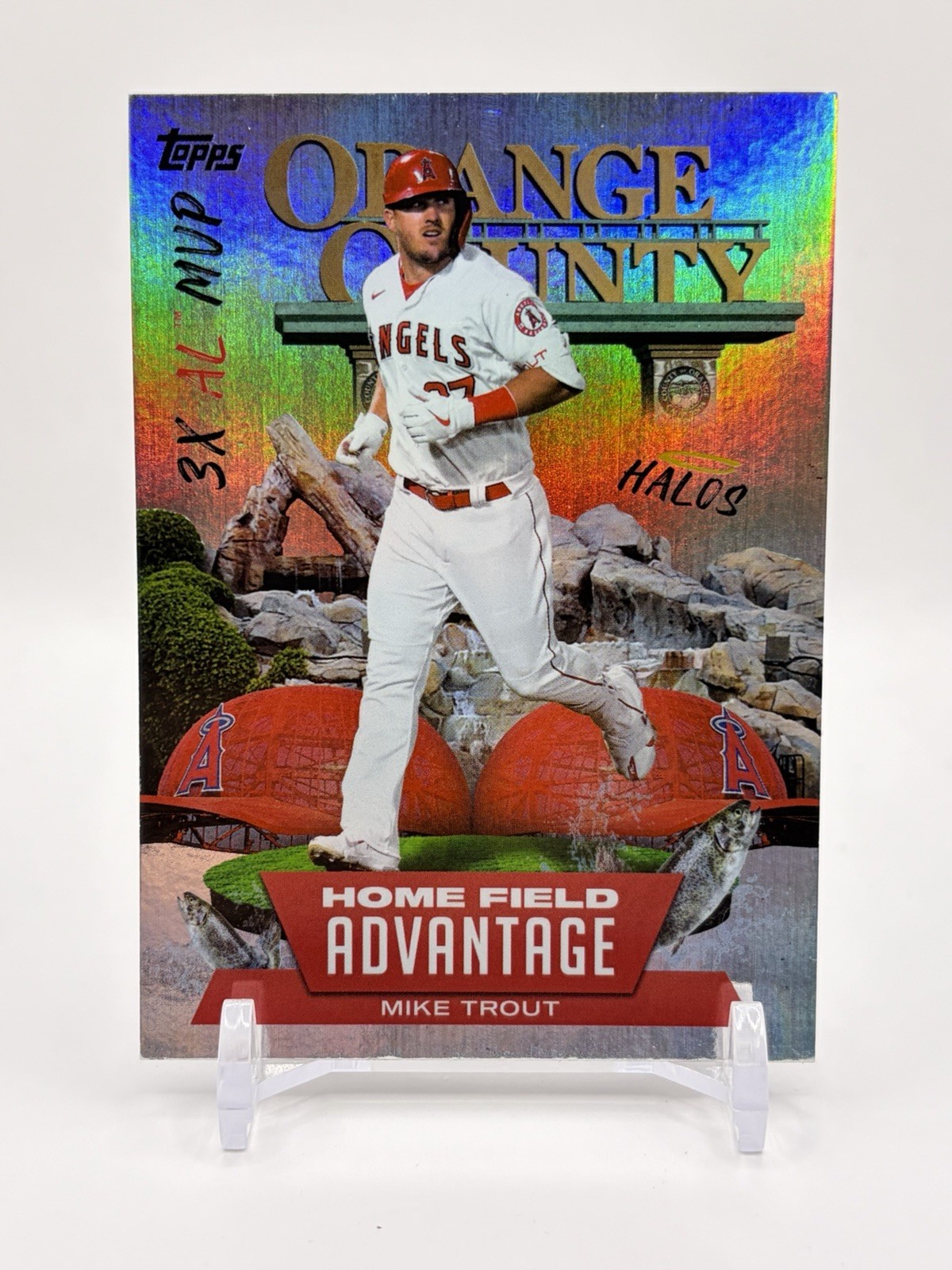 2022 Topps Series 1 Mike Trout Home Field Advantage Angels Case Hit HA-5