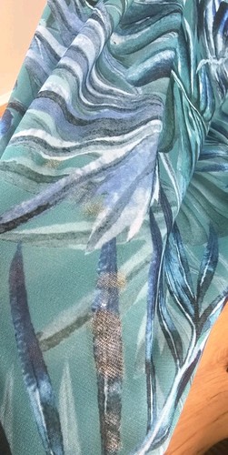 Yours London Curve Tropical Print Knotted Front Maxi Dress Teal Plus UK 30 - 32 - Picture 7 of 10