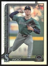 2025-26 Topps Series 1 Bryan Woo 327 Base Rainbow Foilboard