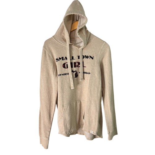 Small Town Girl Up North Michigan Hoodie Sweatshirt Pullover Women's Large - Picture 10 of 11