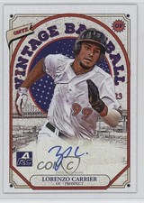 2023 Onyx Vintage Extended Green Ink /50 Lorenzo Carrier #VALC Auto 0j81
