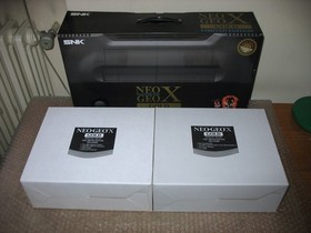 BOXED SNK NEO GEO X GOLD EDITION CONSOLE NINJA MASTER'S CARD