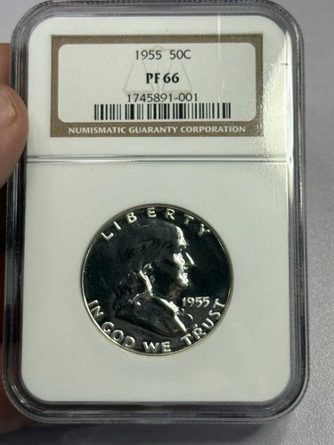 1955 Franklin Half Dollar NGC PF66