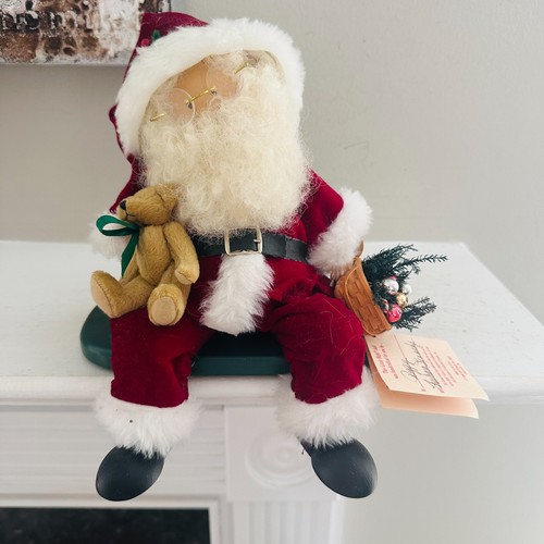 Vintage Lizzie High Longaberger Puppe Santa - dies ist ein Longaberger Korb Topper