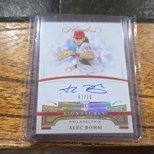 2021 Panini Flawless Gold Alec Bohm RC Auto /10 Phillies RPA-AB