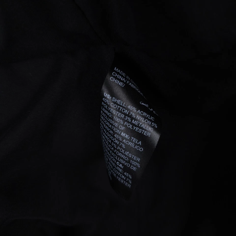 Blazer Casa Blanca Mercado Negro 4 Rojo Negro Tweed Flecos Metálicos Peplum Carrera Foto 4 de 4