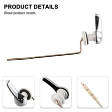 Leva di scarico serbatoio wc finitura cromata alta qualità con liscio