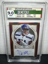 2019 Panini Chronicles - Legacy Update Rookies  Auto DK Metcalf #203 Red 31/50