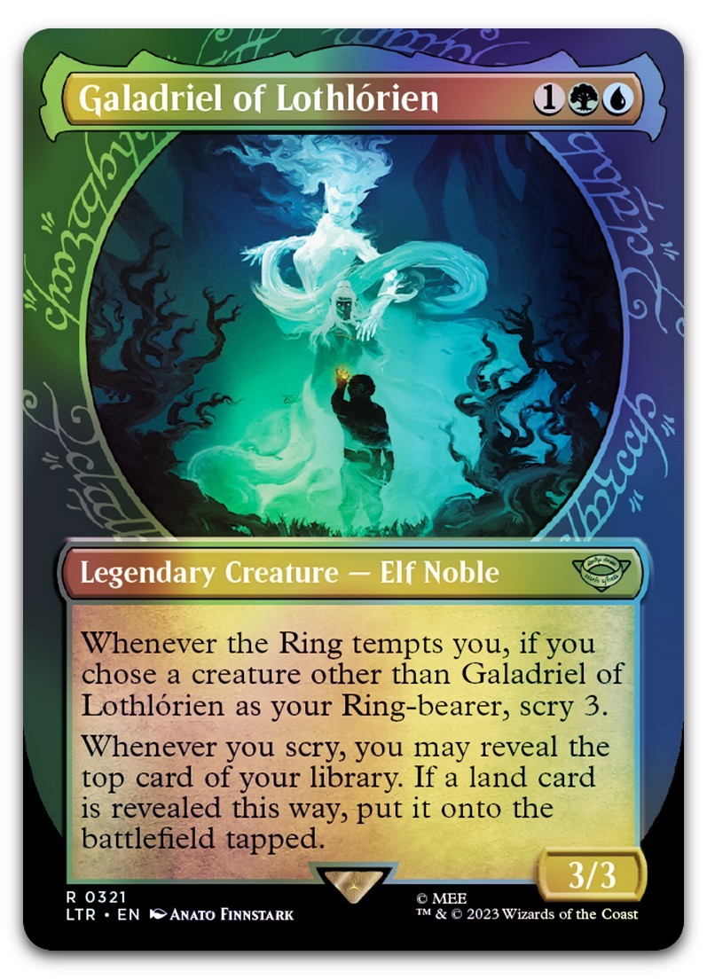 Galadriel of Lothlorien (Showcase) #321 (Foil) NM Lord of the Rings Magic MTG