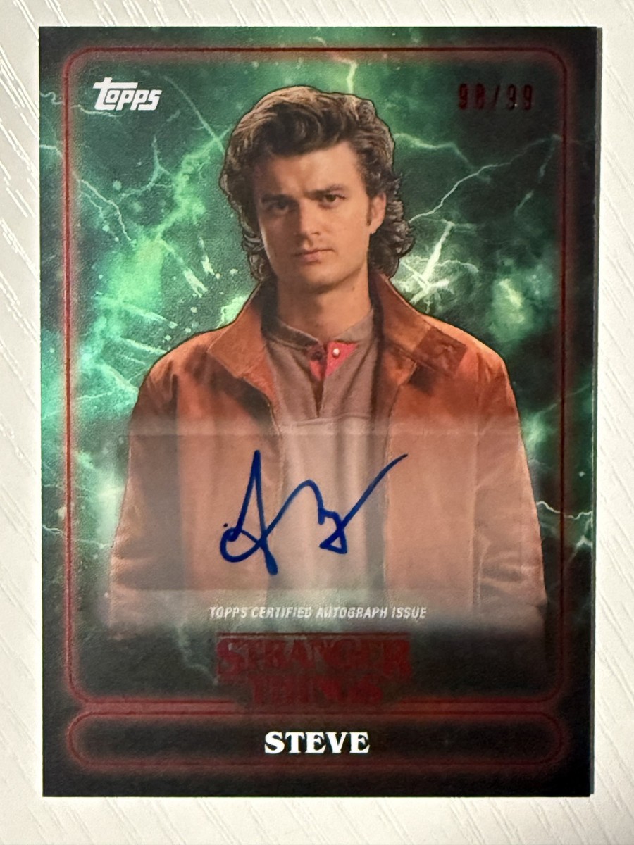 Steve Harrington 2025 Topps Stranger Things Auto Autograph Green