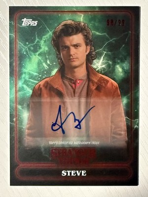 Steve Harrington 2025 Topps Stranger Things Auto Autograph Green