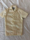 Vintage Barbie KEN Fashion PAC Short-Sleeved Shirt Pale Yellow Cream Rare 1960s