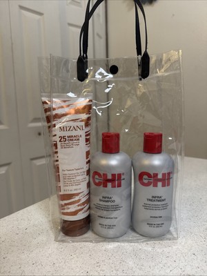 1 CHI Silk Infusion 12 oz  & 1 Shampoo BRAND NEW SEALED & MIZANI Miracle Cream ￼