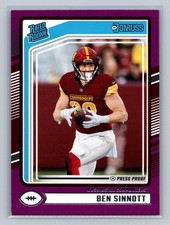 2024 Donruss Ben Sinnott Press Proof Purple Rookie #314