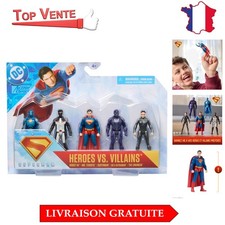 Coffret de Figurines DC Comics - 5 Super Héros Articulés de 8 cm - Cadeau Enfant