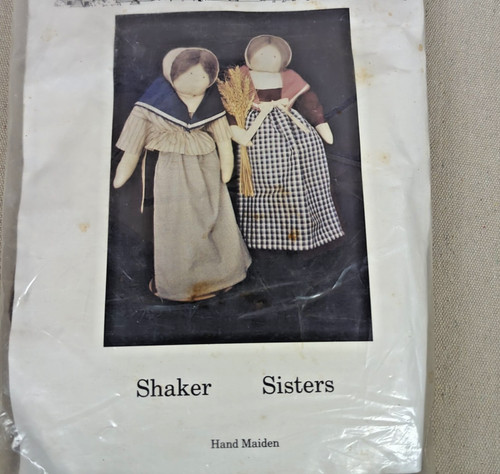 Vintage 1987 Shaker Sisters Doll Craft Kit Primitive Folk Art Rustic