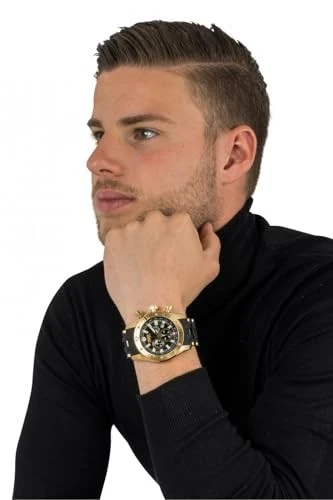 Invicta Hombre 0140 Sea Spider Collection Oro 18k Chapado en Iones y Negro Foto 4 de 4