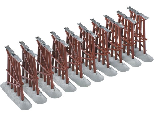 Juego de caballete de tren elevado calibre O de 10 piezas Lionel FasTrack 612038 | Condition: New