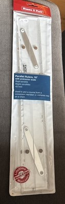 Weems & Plath Parallel Lineale 18'' mit Winkelmesser Skala - gebraucht siehe Beschreibung