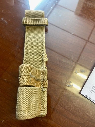 WWII  ww2 BRITISH MILITARY P37 WEB No 4 SPIKE BAYONET SHEATH BELT FROG