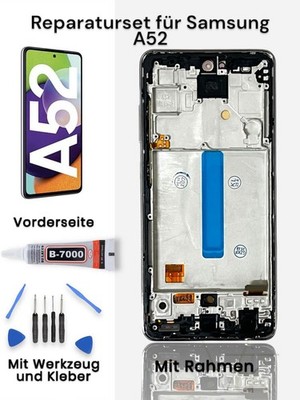 Für Samsung Galaxy A52 5G A526 Full OLED Display Komplettes mit Rahmen