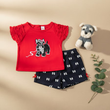 New without tags Baby Girl Clothes Outfit set Shirt and Shorts Size 18 months