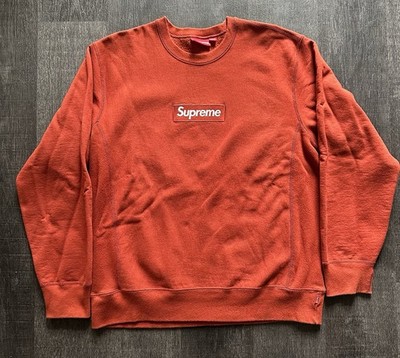その他 supreme boxlogo crewneck sweat shirt 18AW XL Supreme Box Logo Crewneck Size XL Rust FW18 100% Authentic Used | eBay
