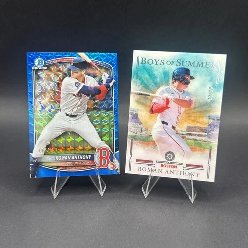Roman Anthony RC 2025 Panini Boys of Summer /99 + Bowman Chrome /150