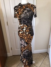 NWT Fashion Nova Maxi Dress Size Medium  More Than A Chase Leopard Animal Print