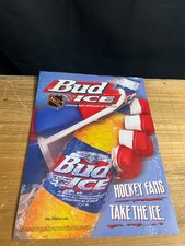 1997 Vintage 8X11 Print Ad FOR BUD ICE TAKE THE ICE NHL 