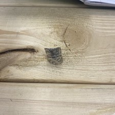 Spoon Ring Silver Tone with Rose Design Size 7.5