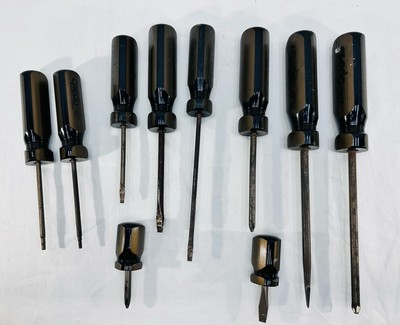 Credo Professional Screwdrivers Plastic Handles Phillips Slot Torx Set of 10