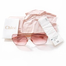Chloe Women's Pink Sunglasses Rare Italian Designer Luxury Eyewear