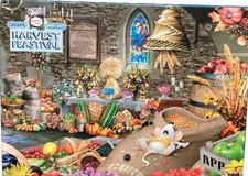 Gibsons 1000 pc: Harvest Festival by Mike Jupp jigsaw puzzle, 2020Rare