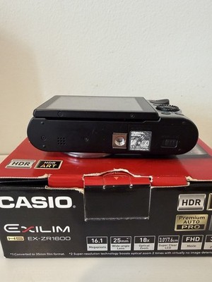 Casio EXILIM EX-ZR1600 16.1MP 18x Zoom HDR Compact Digital Camera