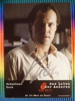 Sebastian Koch (The Lives of Others), Autograph Card