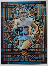 2025 NFL Mosaic Christian McCaffrey Stained Glass Case Hit SSP #22 49ers