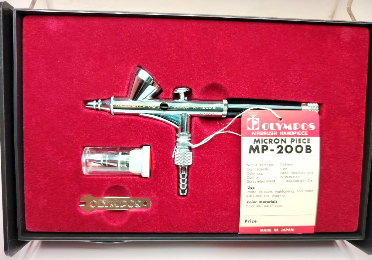 Olympos Airbrush Handpiece MP-200B Micron Piece 0.18mm Nozzle
