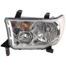 Headlight For 07-13 Toyota Tundra Left Clear Lens Halogen With Bulb CAPA