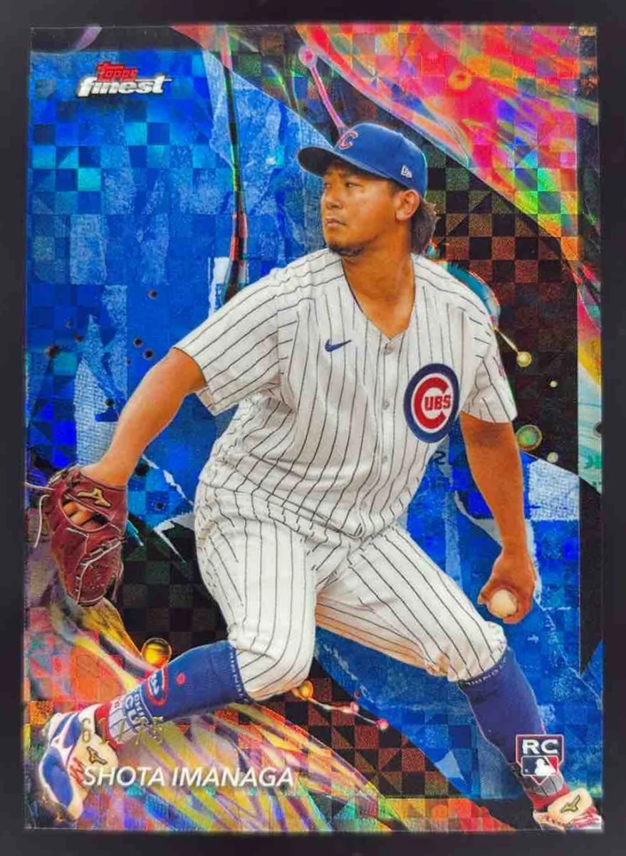 2024 Topps Finest Blue Checkerboard Refractor #161 Shota Imanaga RC /75