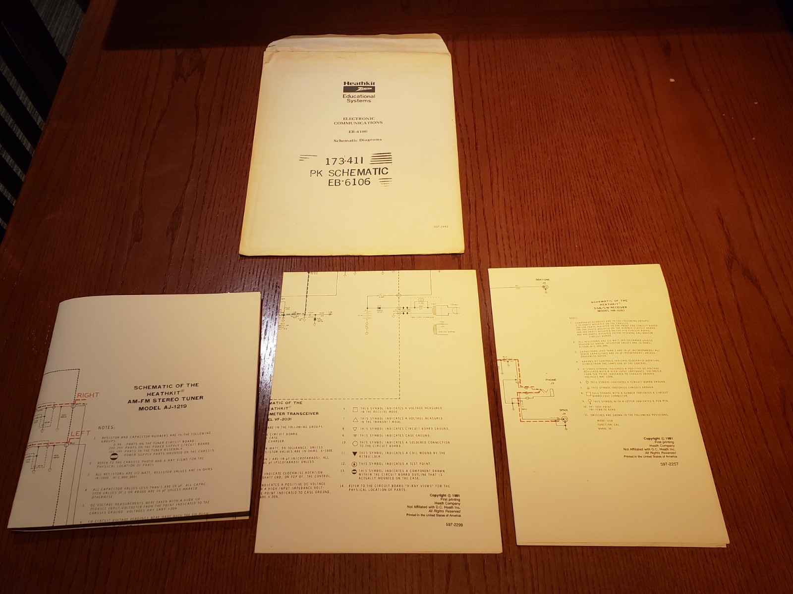 Heathkit EB-6106 Schematic Diagrams Packet #173-41I