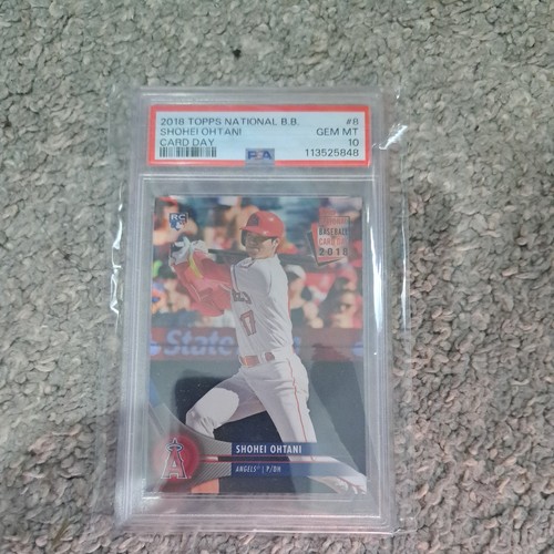 Shohei Ohtani 2018 Topps National Baseball Card Day RC #8 PSA 10 Angels Dodgers