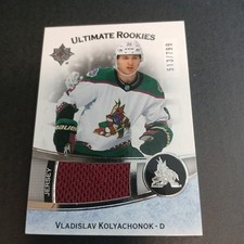 2022-23 UD HOCKEY ULTIMATE ROOKIES JERSEY /799 VLADISLAV KOLYACHONOK #138