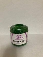 Aunt Lydia's Crochet Thread - Classic 10 - Myrtle Green - 100 Mercerized Cotton