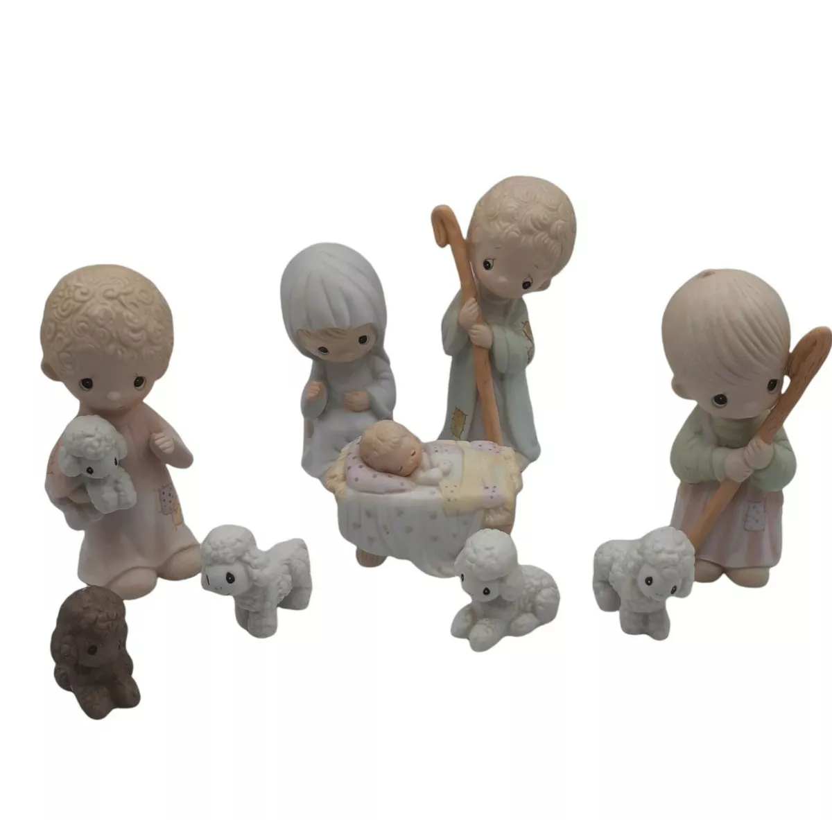 Precious moments nativity dolls hotsell
