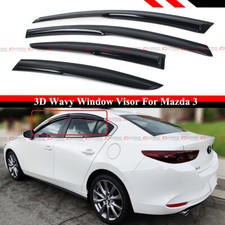 4 Deflectores De Viento Para Mazda 3 Sedan MK2-BL 2011