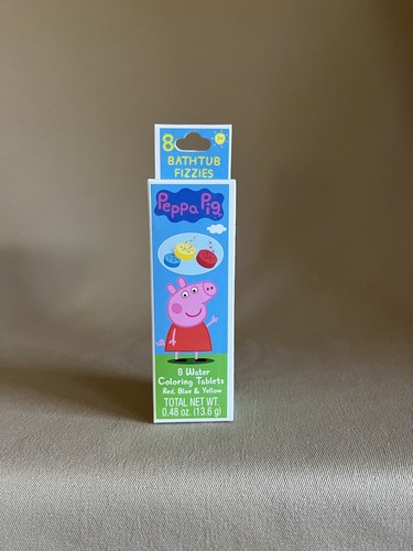 Peppa Pig Bathtub Fizzies~Includes 8 Water Coloring Tablets~Ages 3+, New In Box! - 第 1/4 張圖片