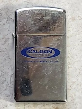 Vintage 1975 ZIPPO Lighter Advertising CALGON CORPORATION Subsidiary MERCK & CO