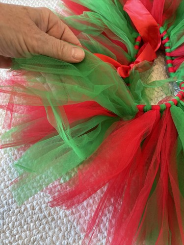 New Tutu Dreams Girl´s Skirt Size S 6/7 Red Green Bow Costume Christmas Party - Picture 12 of 12