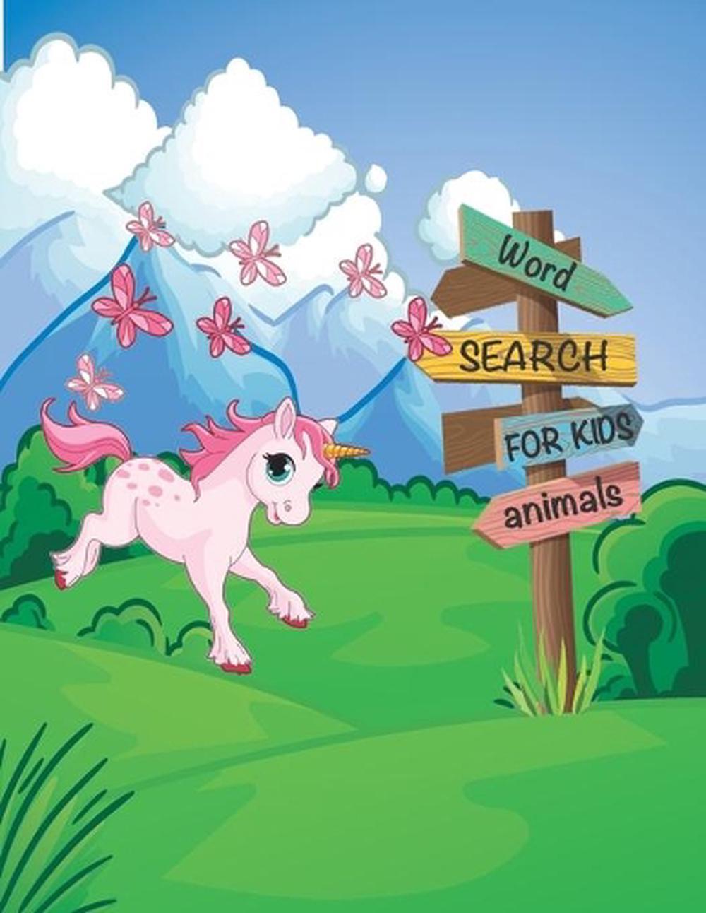 Word Search Books for Kids: Fun and Educational Puzzles with Animals Theme and m